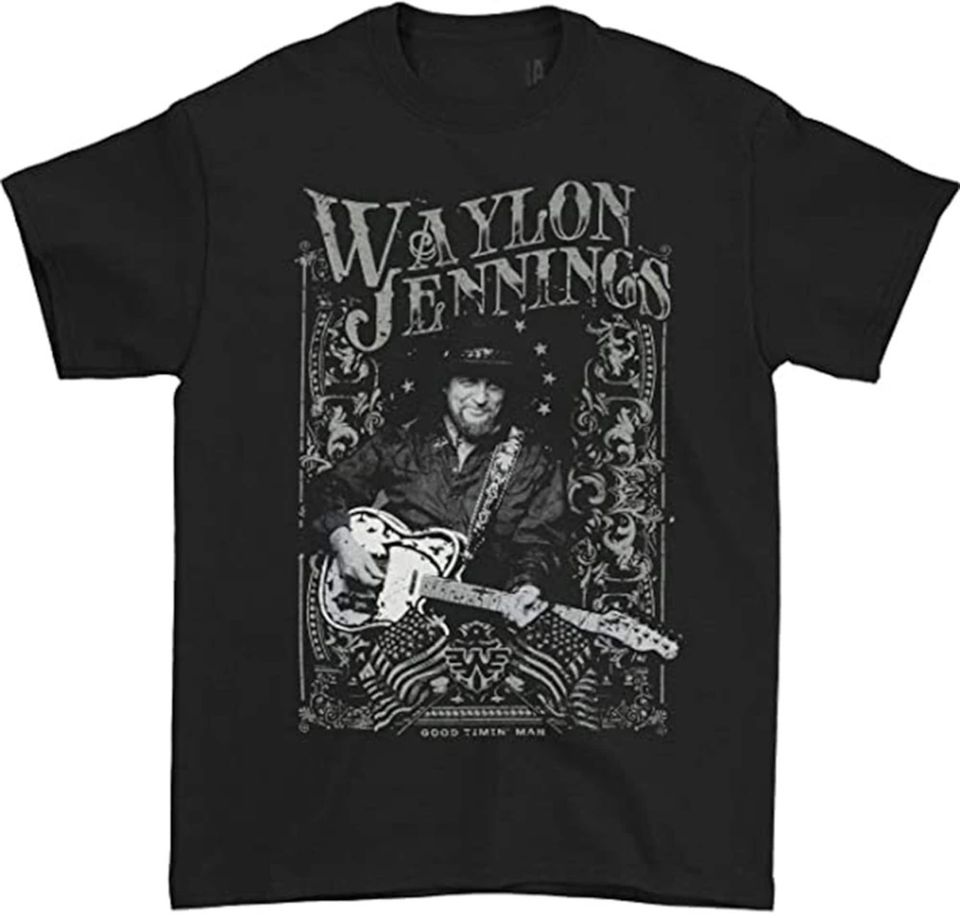 Waylon Jennings Singer T shirt