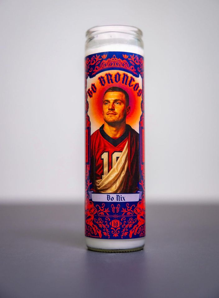 Denver Broncos - Bo Nix Prayer Candle