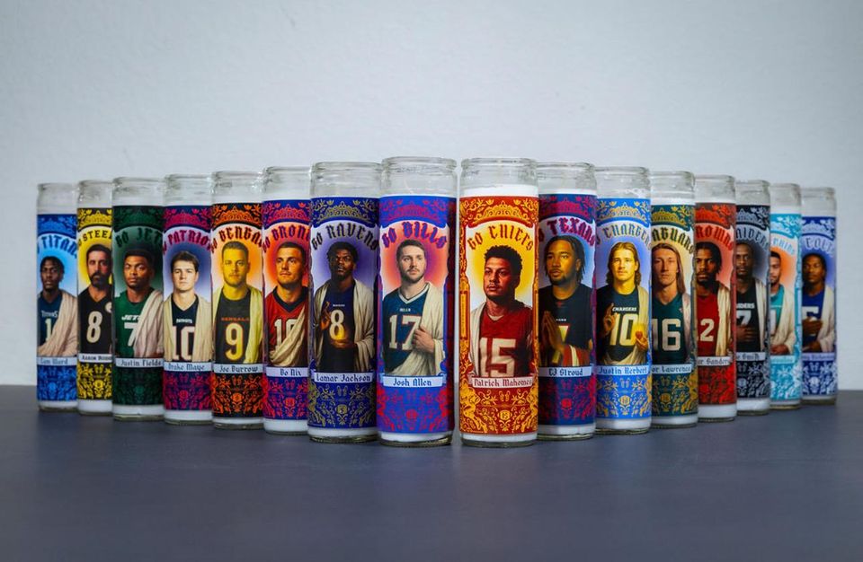 Pittsburgh Steeler Aaron Rodgers Prayer Candle