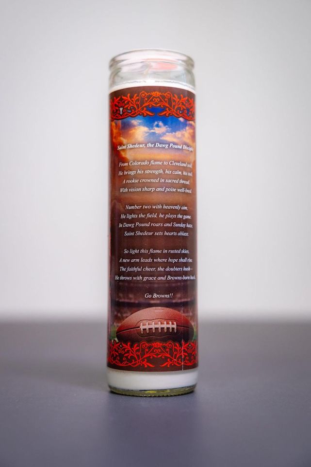 Cleveland Browns - Shedeur Sanders Prayer Candle