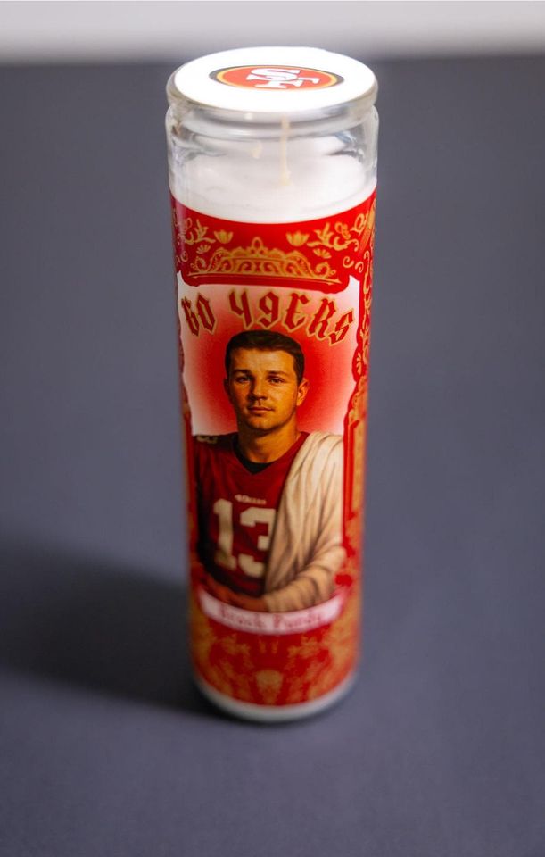 San Francisco 49ers - Brock Purdy Prayer Candle