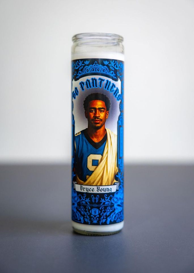 Carolina Panthers - Bryce Young Prayer Candle