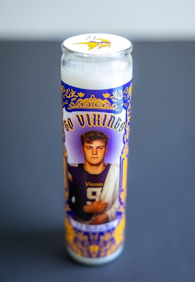 Minnesota Vikings - JJ McCarthy  Prayer Candle