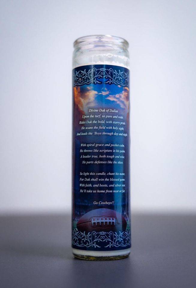 Dallas Cowboys - Dak Prescott Prayer Candle
