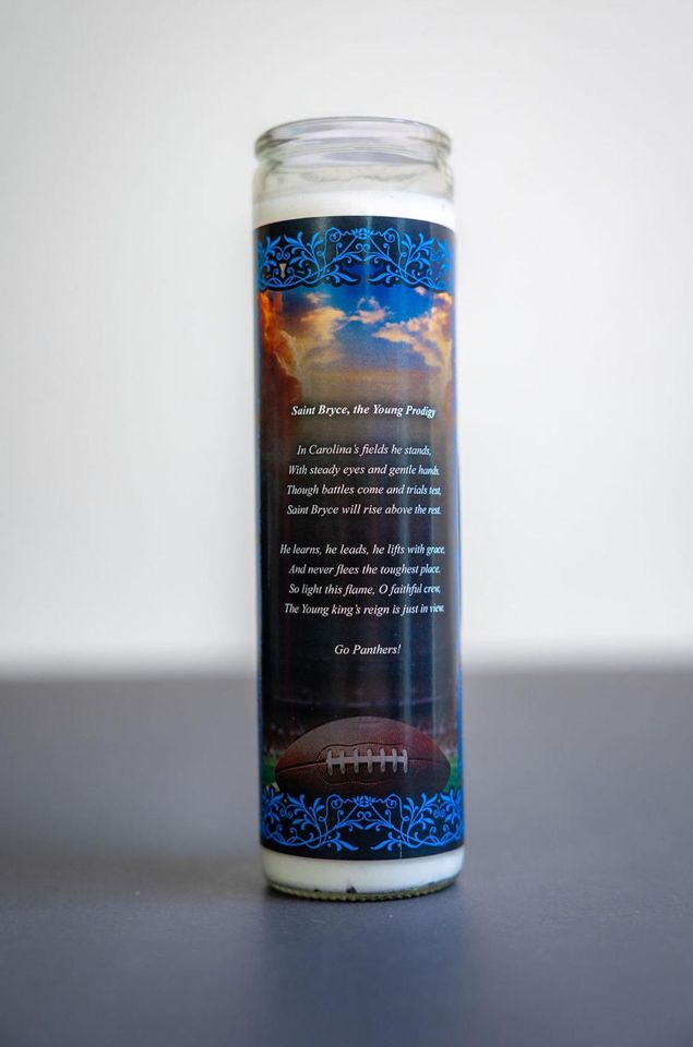 Carolina Panthers - Bryce Young Prayer Candle