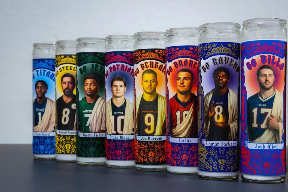 Pittsburgh Steeler Aaron Rodgers Prayer Candle