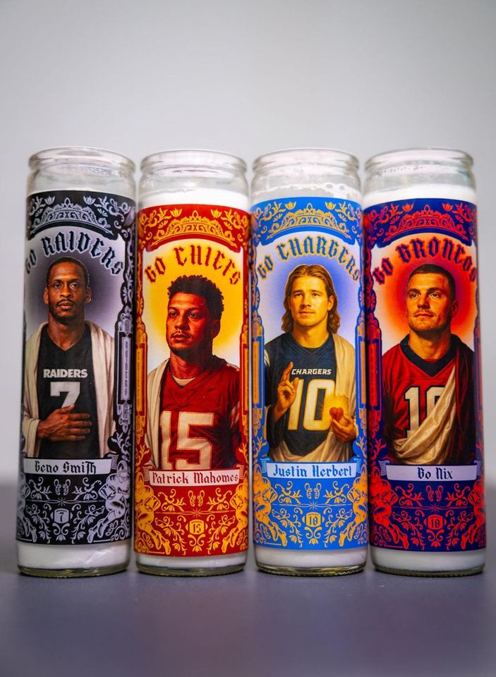 Denver Broncos - Bo Nix Prayer Candle