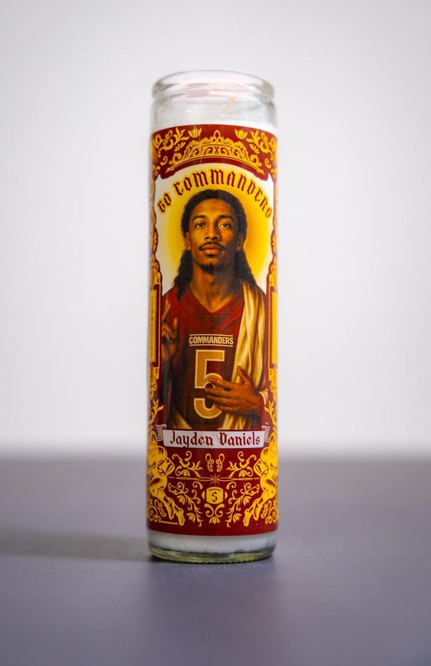 Washington Commanders - Jayden Daniels  Prayer Candle