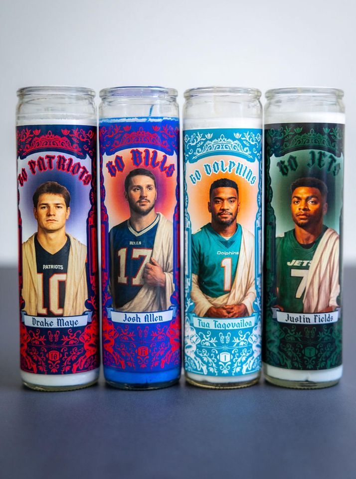 New England Patriots - Drake Maye Prayer Candle