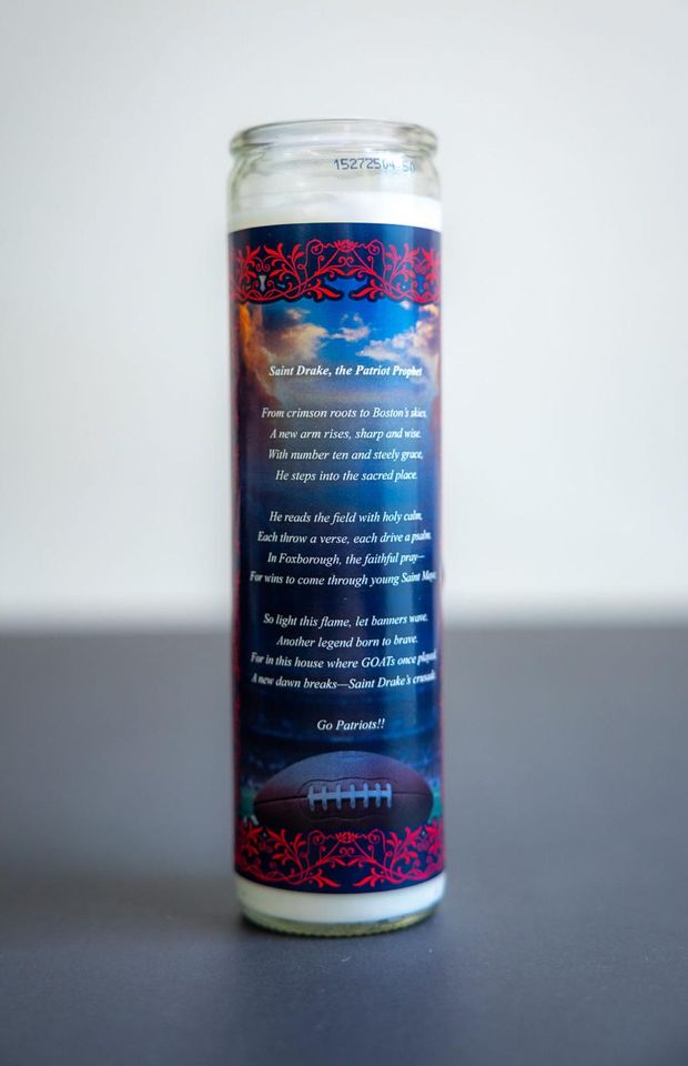 New England Patriots - Drake Maye Prayer Candle