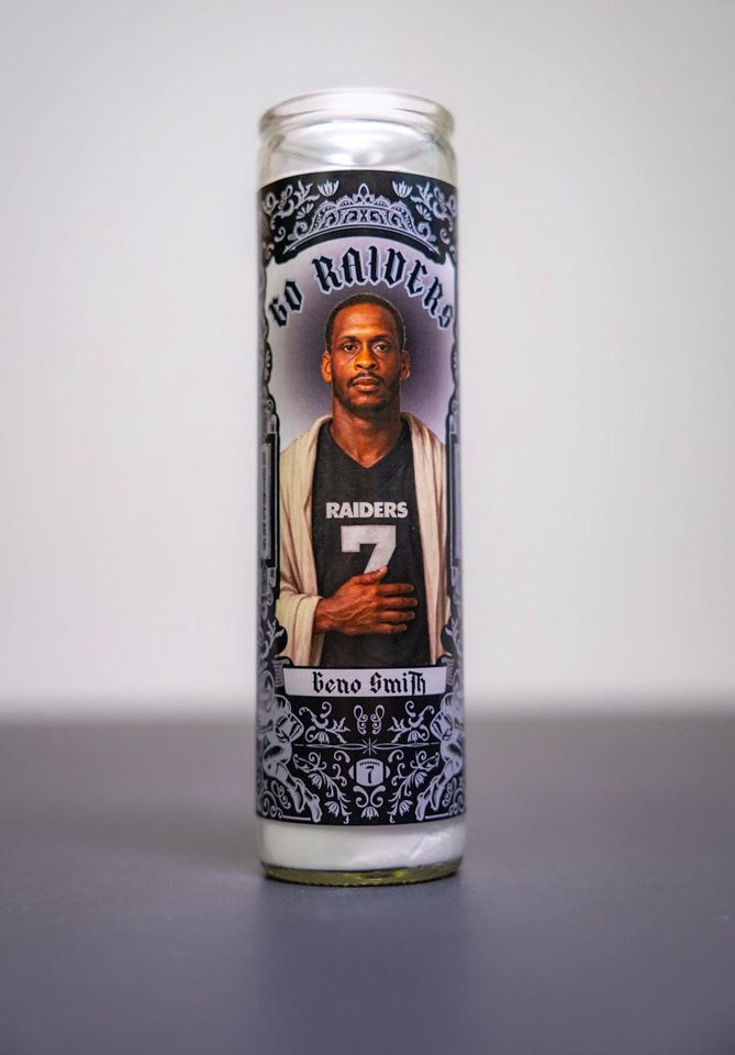 Las Vegas Raiders - Geno Smith  Prayer Candle