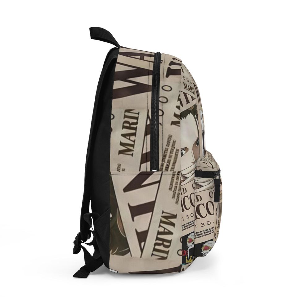 Anime Backpack, Large School Bag, Travel Backpack, Unique Bag, Gift for Anime Fans, One Piece Design