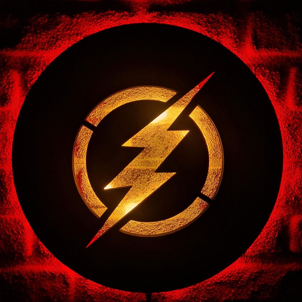 LED Lighted The Flash Sign, Stylish Wall Decor With Lights For Flash Fans, Illuminated Wall Art, Best Gift