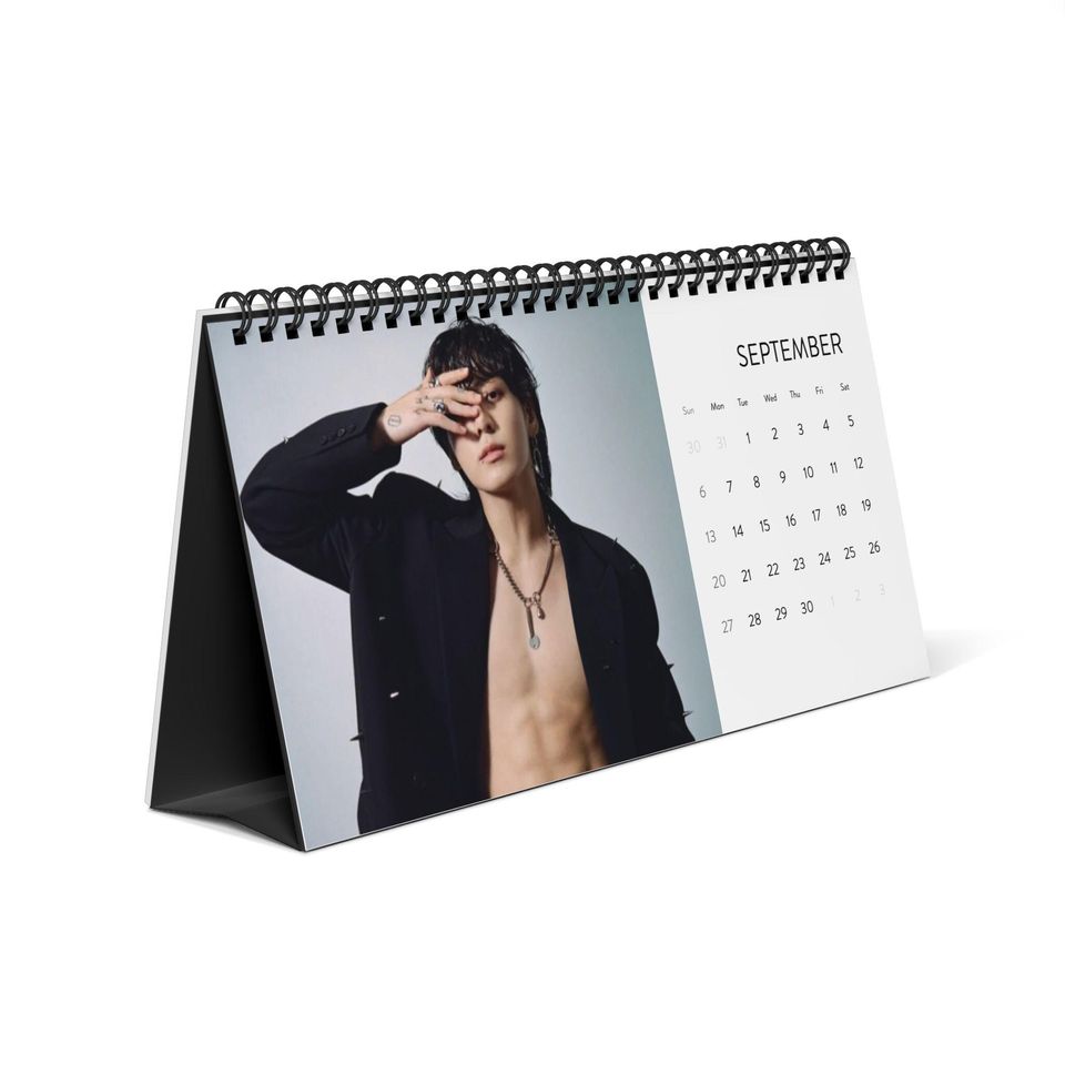Jung Kook Bias BTS Kpop 2026 Office Desk Calendar - Christmas Gift for Fans