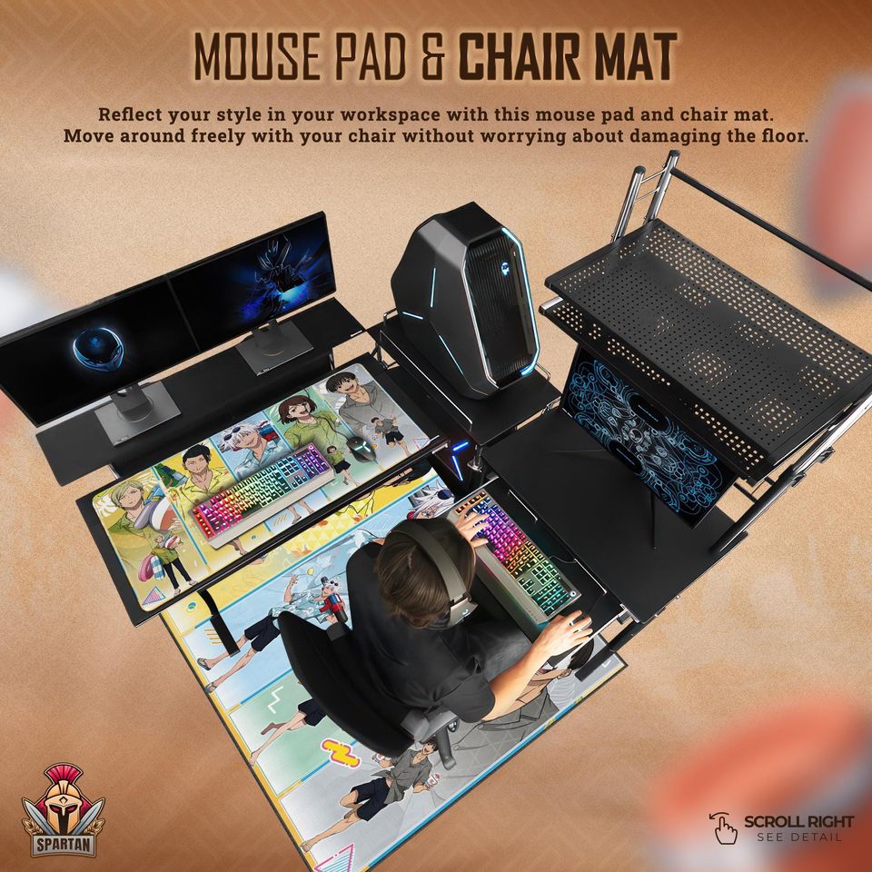 Jujutsu Satoru Mouse Pad: Beach Gojo & Friends Anime Desk Mat