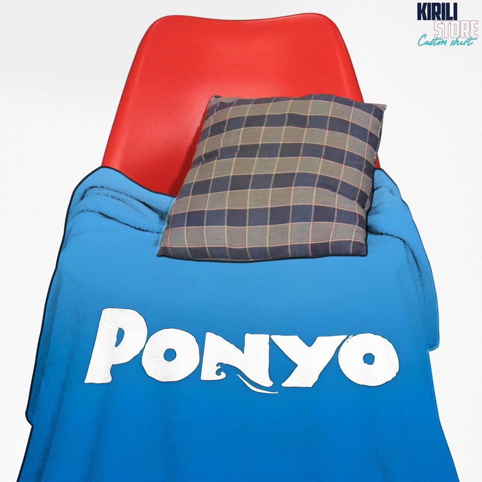 Ponyo Studio Ghibli Blanket, Ponyo Blanket, Perfect Gift for Anime and Fantasy Fans Studio Ghibli