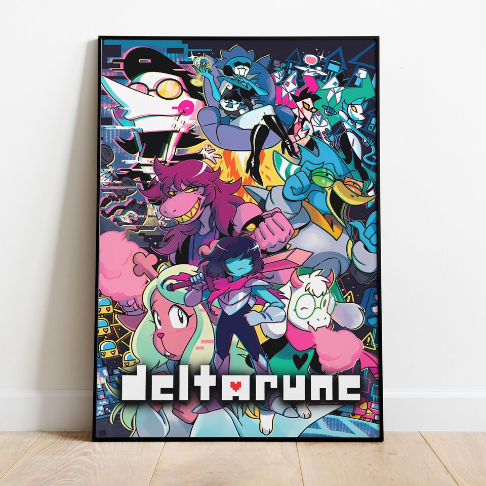 Deltarune Poster, Frameless Wall Art & Print, Deltarune Print, Game Poster Gift