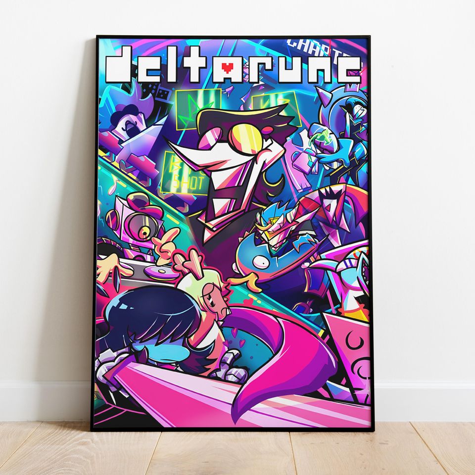 Deltarune Poster, Frameless Wall Art & Print, Deltarune Print, Game Poster Gift