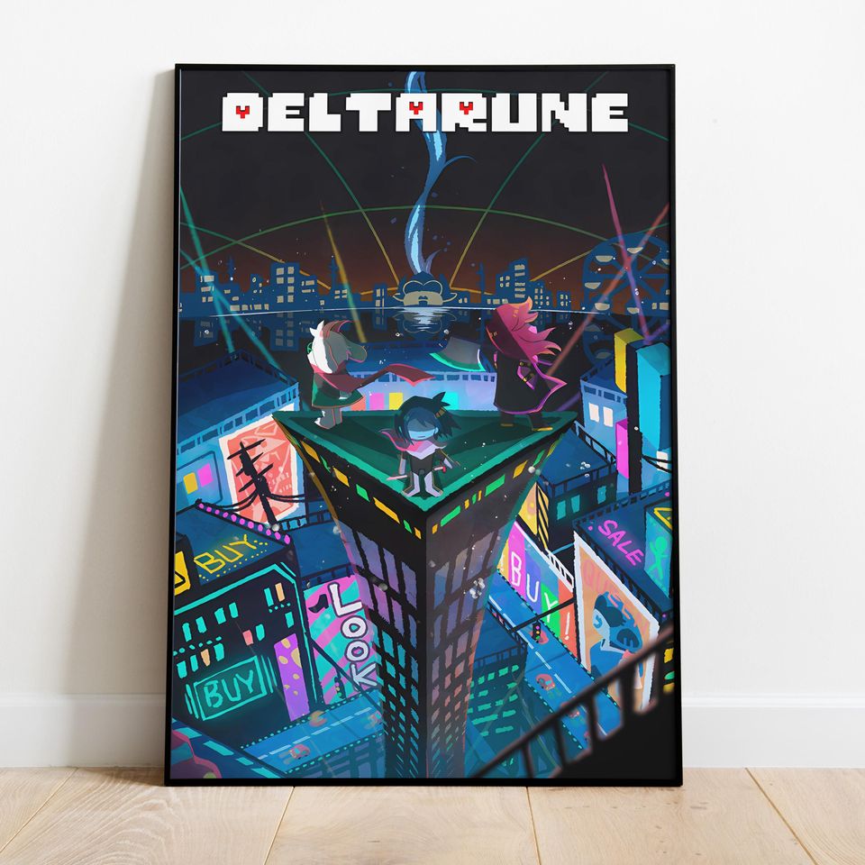 Deltarune Poster, Frameless Wall Art & Print, Deltarune Print, Game Poster Gift