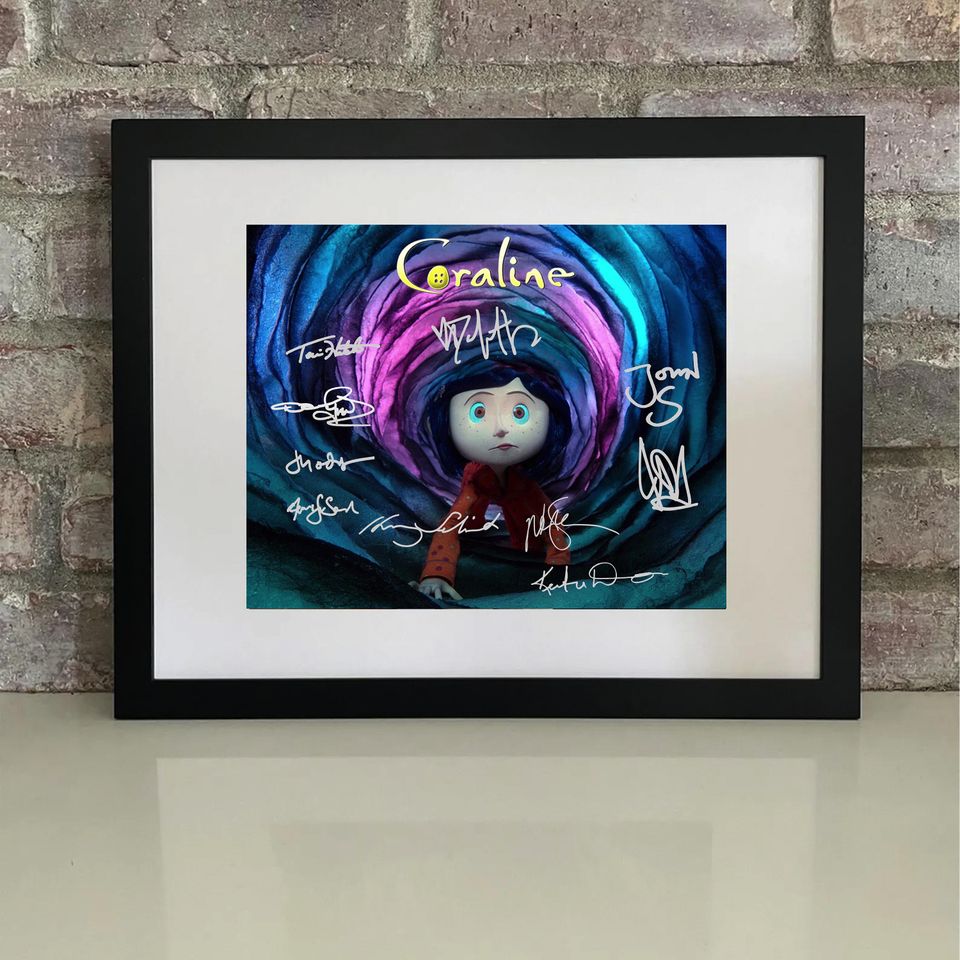Coraline  Cast Signed Autographed Poster