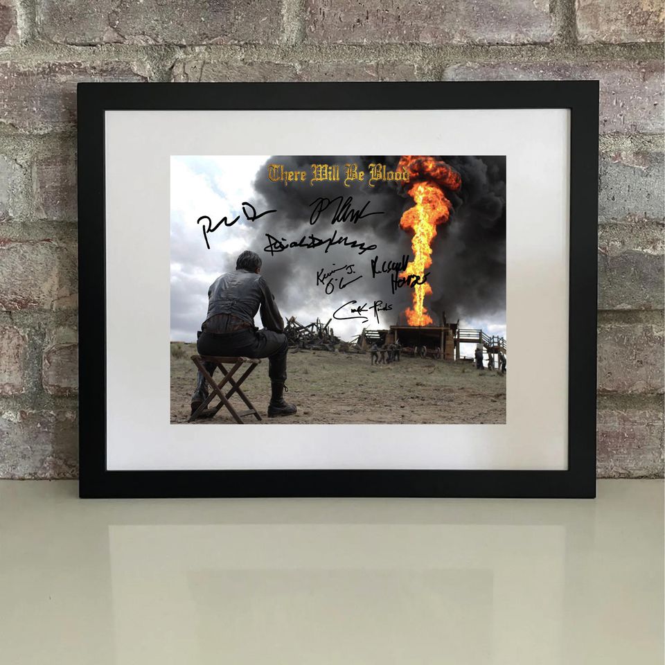 There Will Be Blood  Cast Signed Autographed Reprint Poster Print