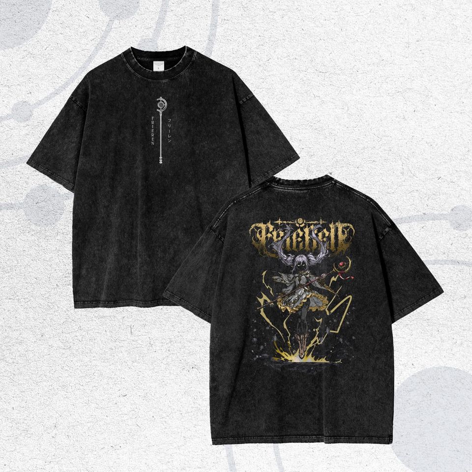 Frieren Anime T-Shirt, Cottagecore Elfcore Style