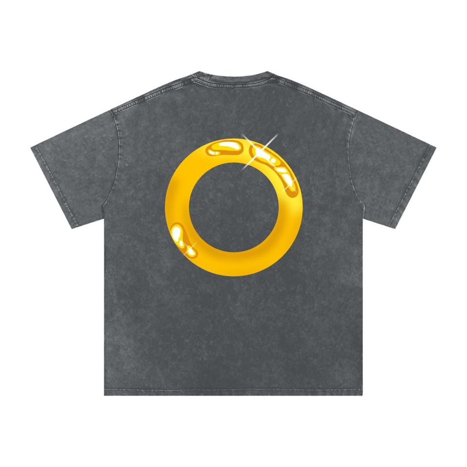 Acid Wash Sonic the Hedgehog Oversized T-Shirt