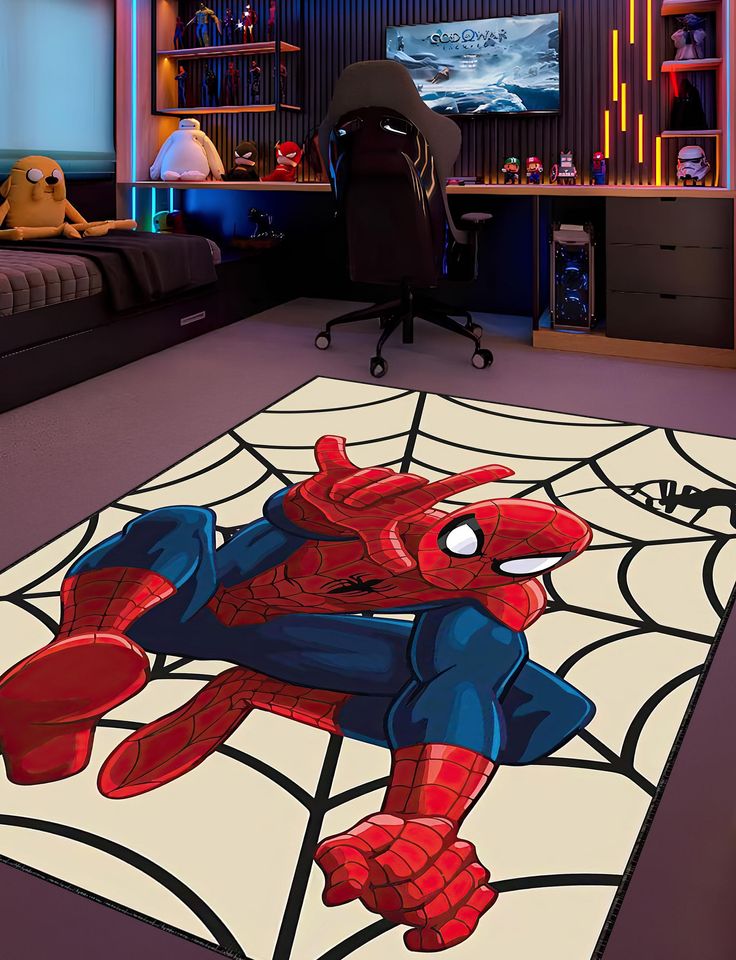 Spiderman Kids Room Rug