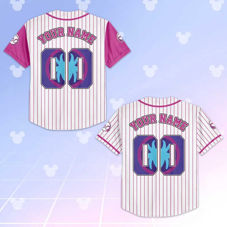 Custom Ghost-Spider Baseball Jersey, Spidey and Friends Shirt