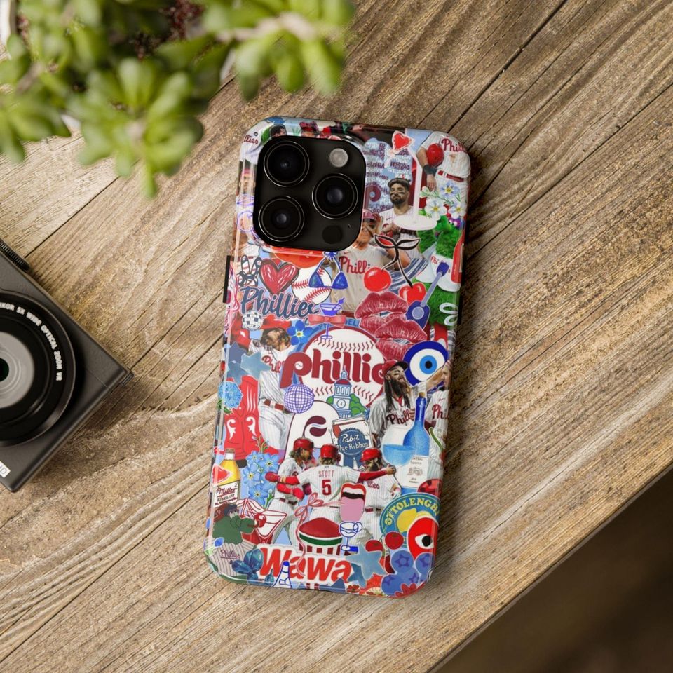 Phillies Collage iPhone Case | Trendy Baseball Phone Cover