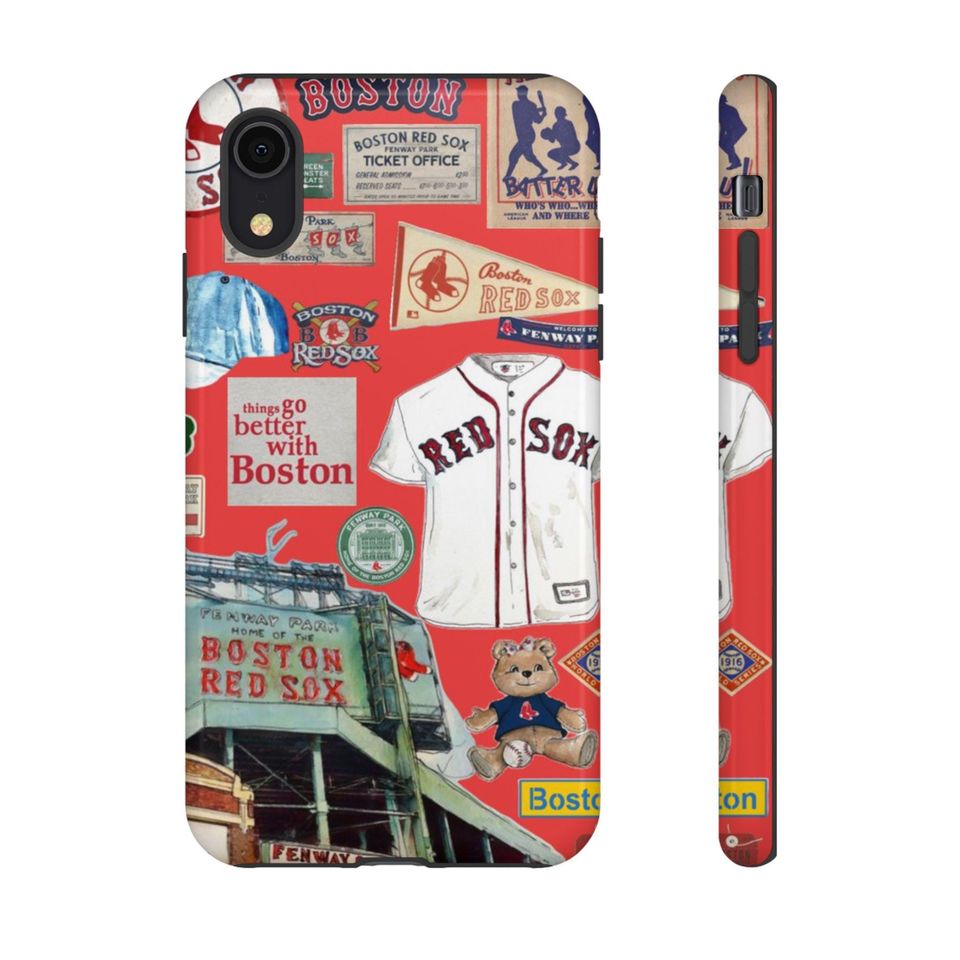 Boston Red Sox Collage Phone Case | Baseball Memorabilia iPhone Case