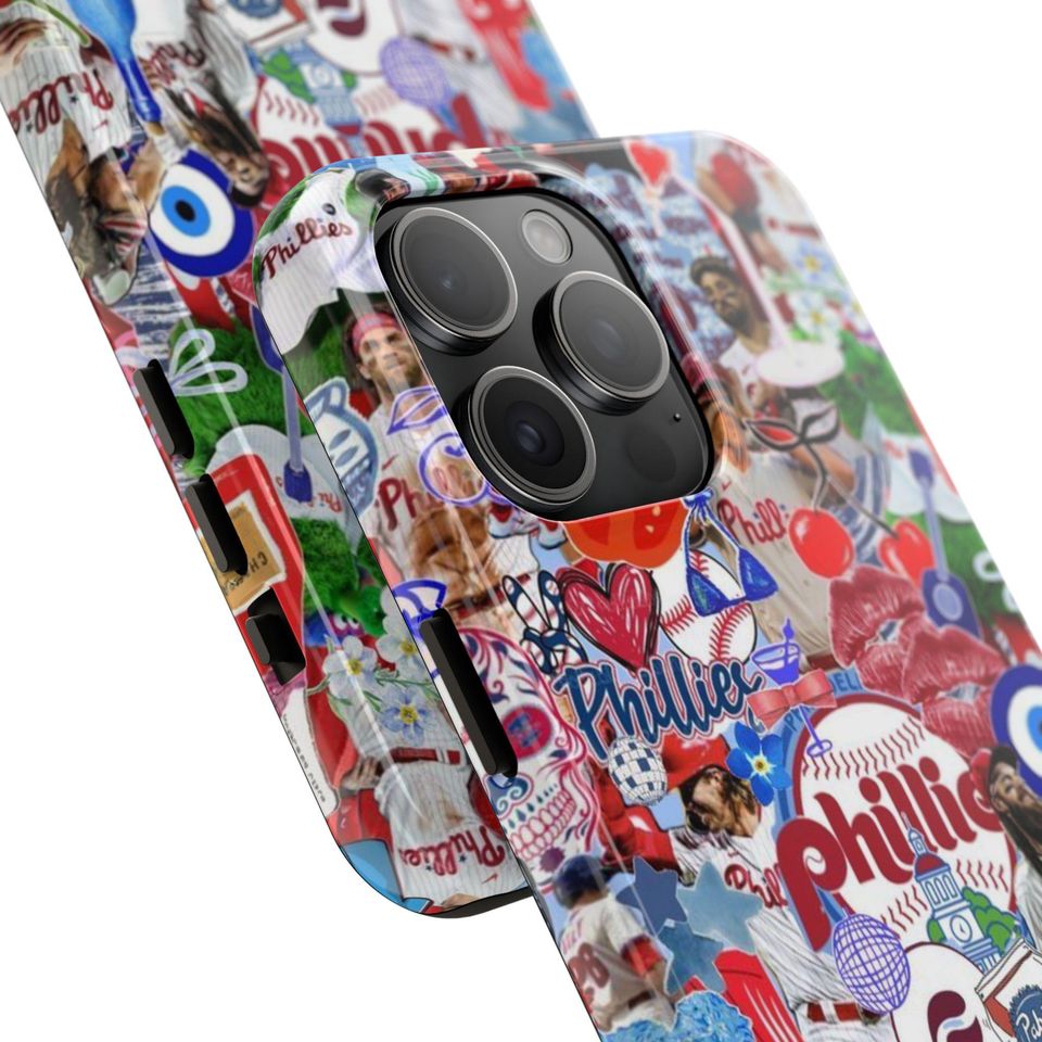 Phillies Collage iPhone Case | Trendy Baseball Phone Cover