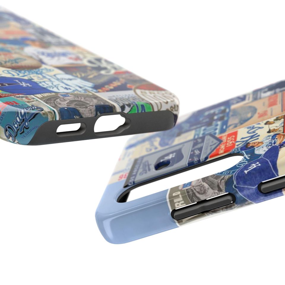 Los Angeles Dodgers iPhone Case | Vintage Baseball Collage