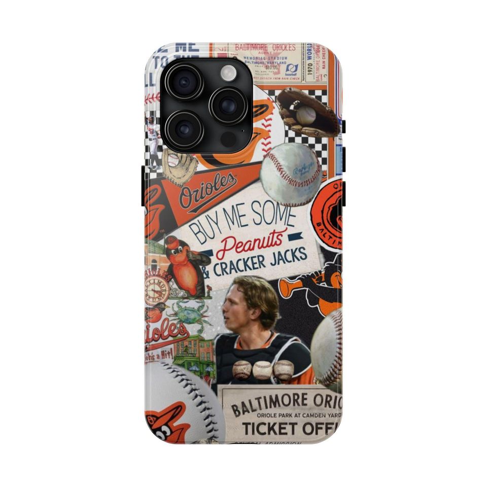 Vintage Baltimore Orioles iPhone Case | Baseball Collage