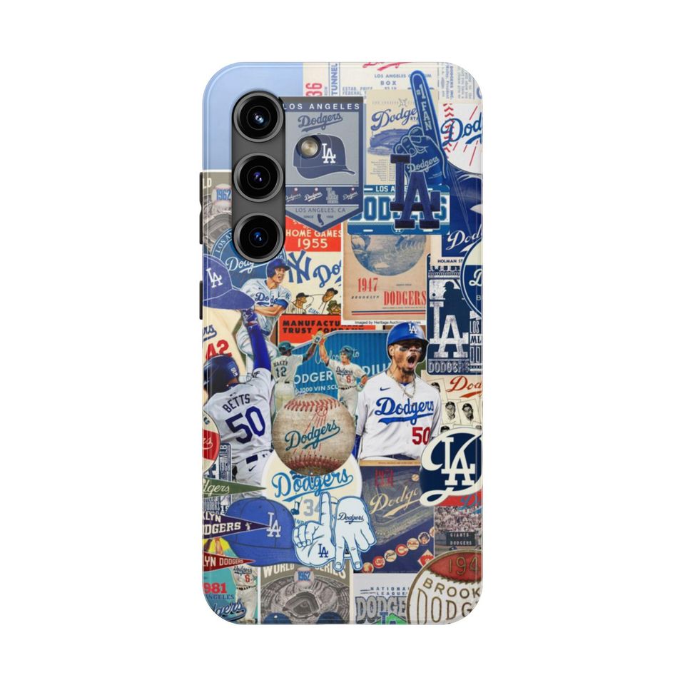 Los Angeles Dodgers iPhone Case | Vintage Baseball Collage