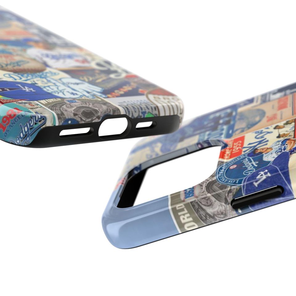 Los Angeles Dodgers iPhone Case | Vintage Baseball Collage