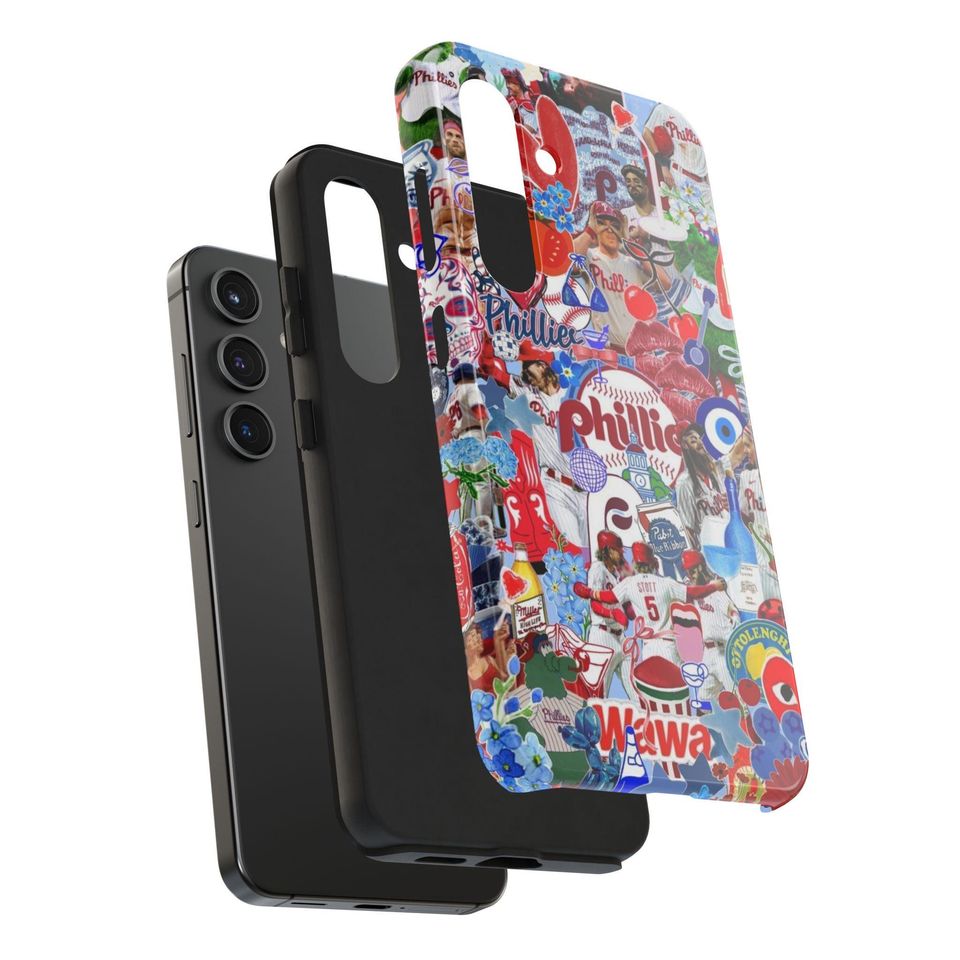 Phillies Collage iPhone Case | Trendy Baseball Phone Cover