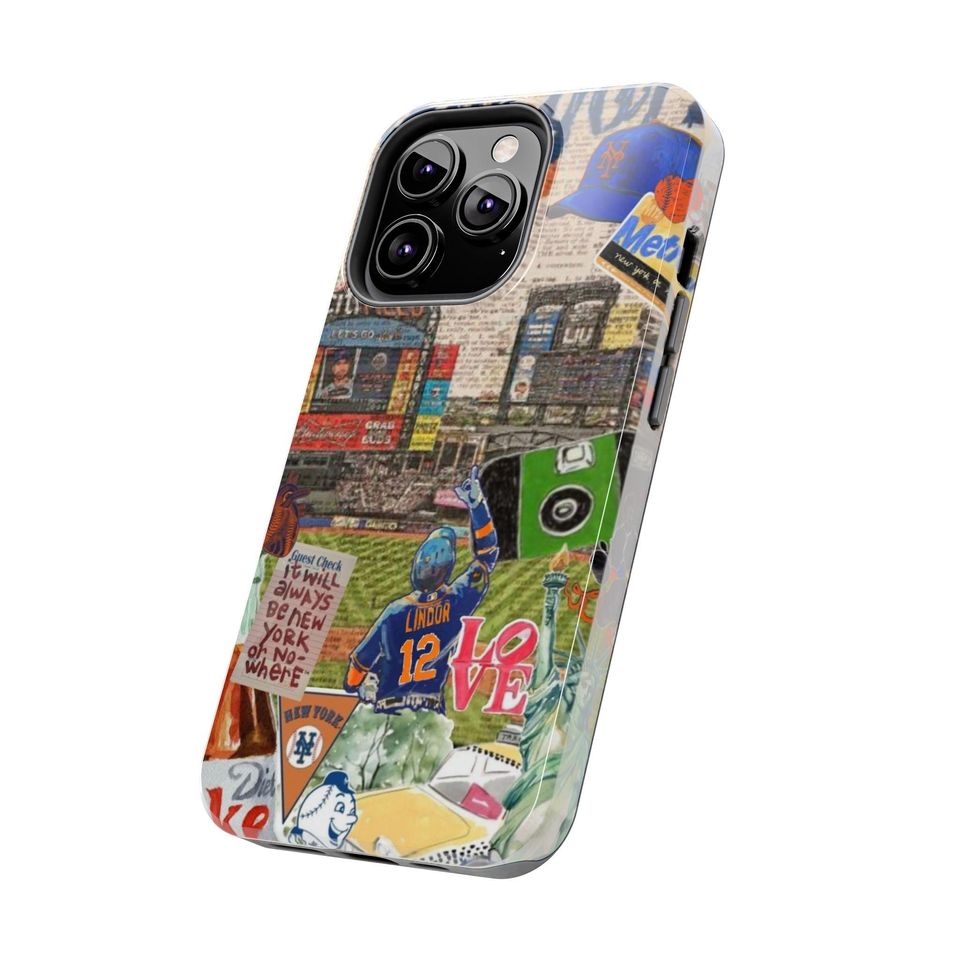 New York Mets iPhone Case: Lindor, Impact Resistant, Wireless Charge