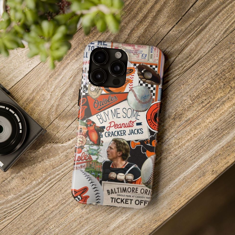 Vintage Baltimore Orioles iPhone Case | Baseball Collage