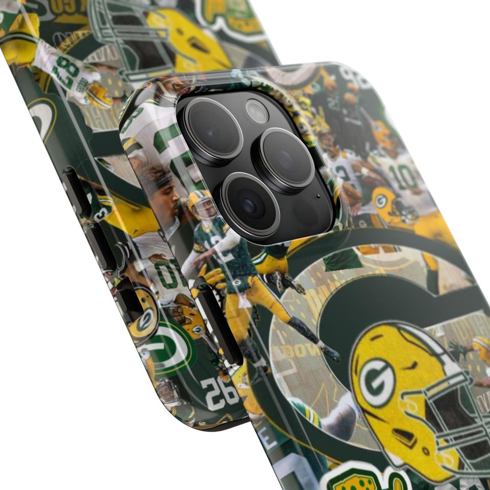 Green Bay Packers iPhone Case | Vintage Football Collage, Protective