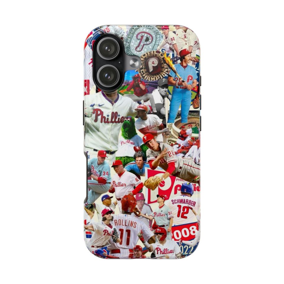 Philadelphia Phillies Collage iPhone Case | Baseball Fan Gift