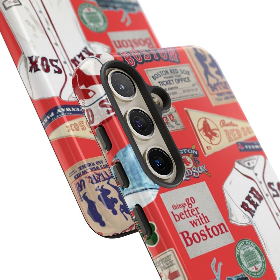 Boston Red Sox Collage Phone Case | Baseball Memorabilia iPhone Case