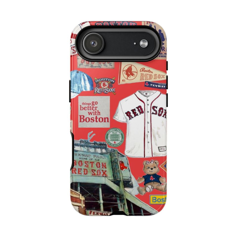 Boston Red Sox Collage Phone Case | Baseball Memorabilia iPhone Case
