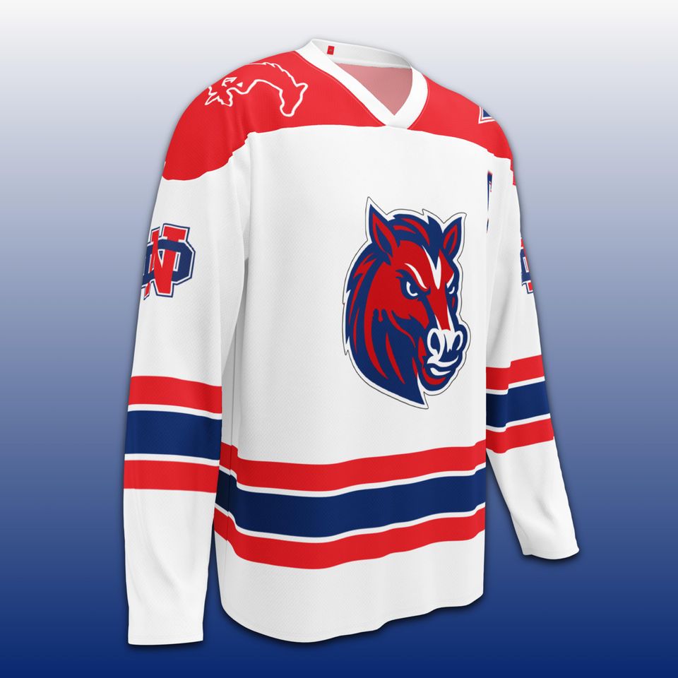 North Decatur Chargers Men's Hockey Jersey Personalize Name and Number or Graduation Year