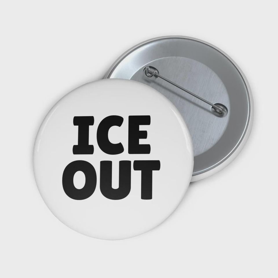 Be Good Pin, USA People Support Pin, Ice Out Pin Buttons