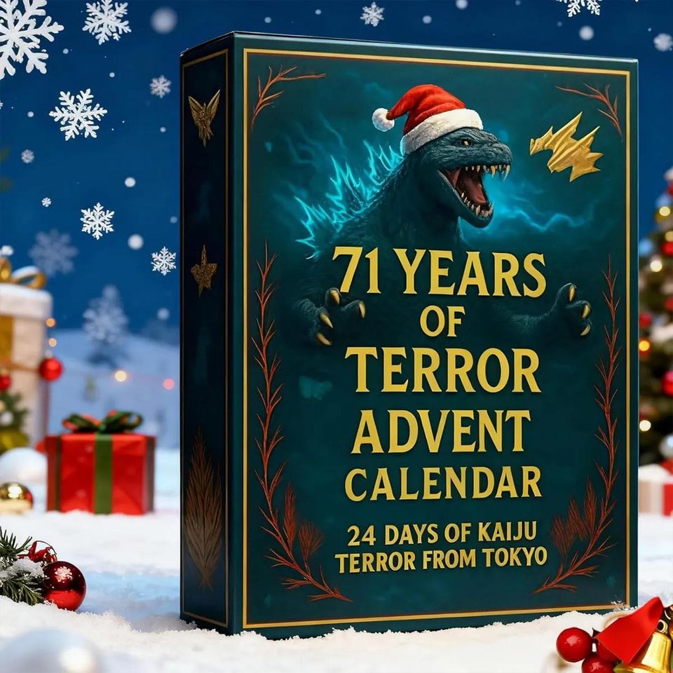 god zilla Advent Calendar, Kaiju Mini Figures, 71 Years of Terror