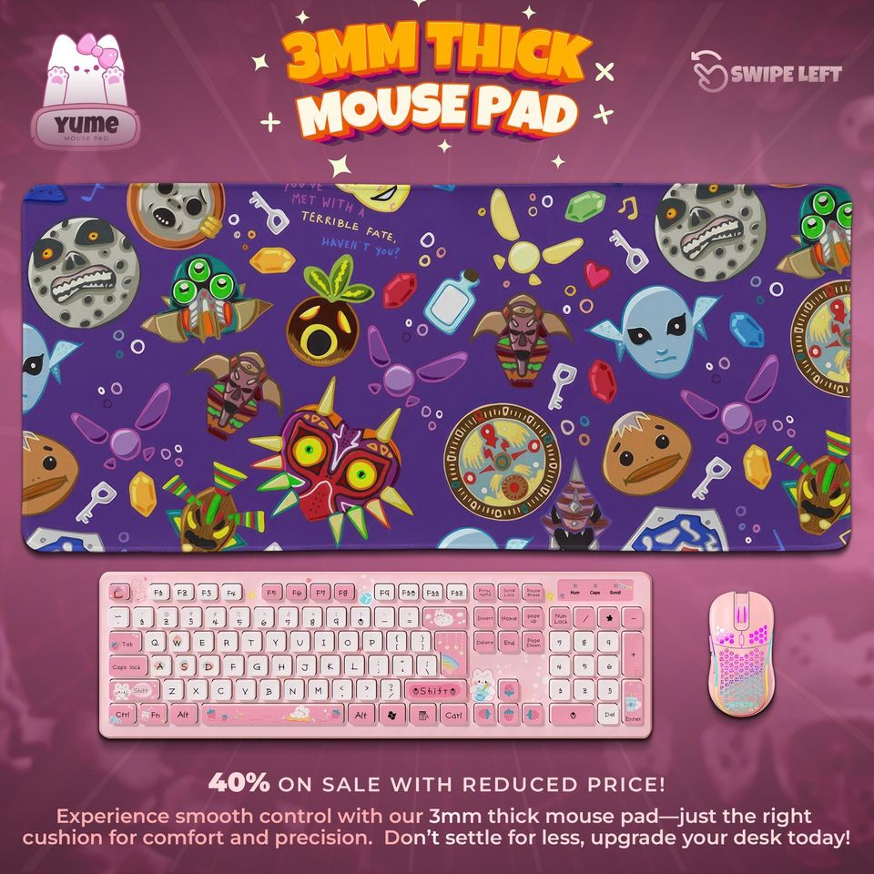 Majora's Mask Gaming Mouse Pad,Collector's Edition Gaming Accessory