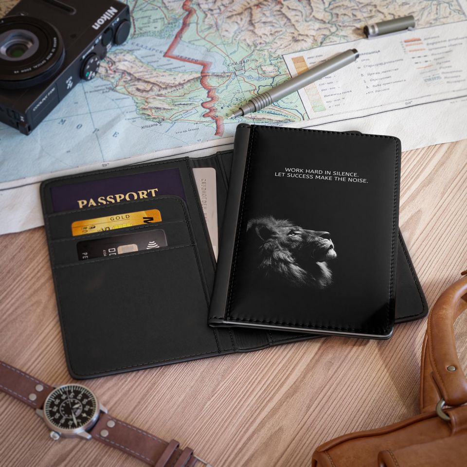 Lion Passport Cover