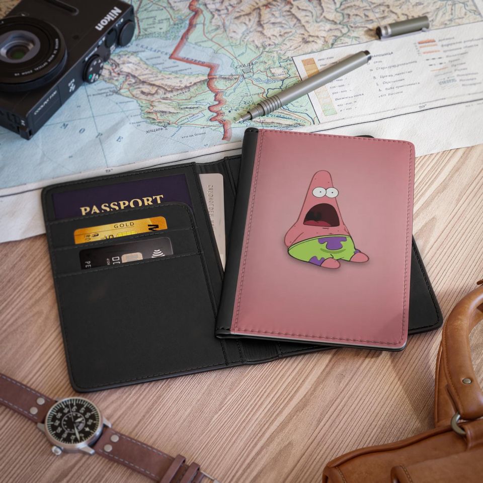 Funny Patrick Star Passport Cover