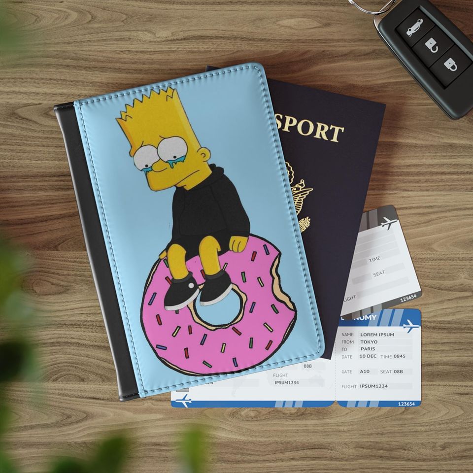 Sad Bart Simpson Passport Cover